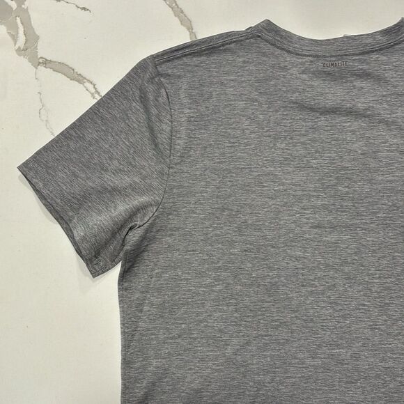 Adidas | Climalite Boys Grey T Shirt Black Logo gray Size XL 14/16 - Picture 9 of 16